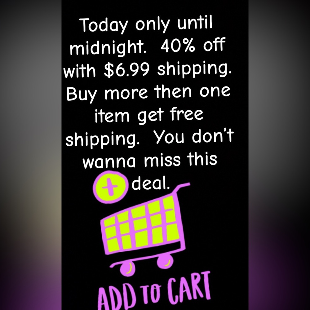 Today only, Save big.